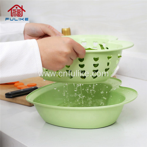 Plastic 2 in 1 Drainer Storage Basket